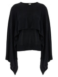 TOTEME Black Silk Cardigan