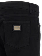 Dolce & Gabbana Black Cotton Slim Fit Jeans