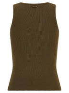 Max Mara Bicolor Viscose Sleeveles T-Shirt