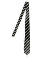 Saint Laurent Black Silk Tie