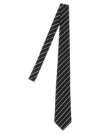 Saint Laurent Black Silk Tie
