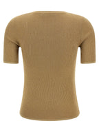 Max Mara Gold Polyamide T-Shirt