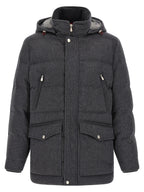 Brunello Cucinelli Gray Wool Parka