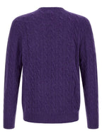 Polo Ralph Lauren Purple Wool Cardigan