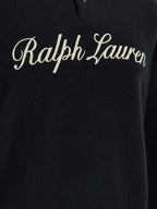Polo Ralph Lauren Black Wool Polo Shirt