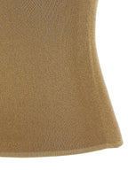 Max Mara Gold Polyamide Sleeveles T-Shirt