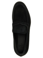 Christian Louboutin Black Calfskin Slip-On Loafers