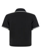 Amiri Black Polyester Polo Shirt