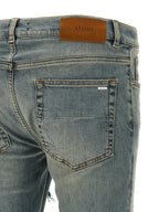 Amiri Blue Cotton Skinny Jeans