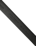 Dolce & Gabbana Blue Calf Leather Silver Metal Buckle Belt
