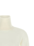 Max Mara White Virgin Wool Cardigan