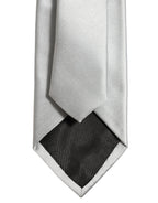 Dolce & Gabbana Gray Satin 100% Silk Adjustable Tied Men Necktie Tie