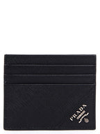 Prada Black Calfskin Cardholder