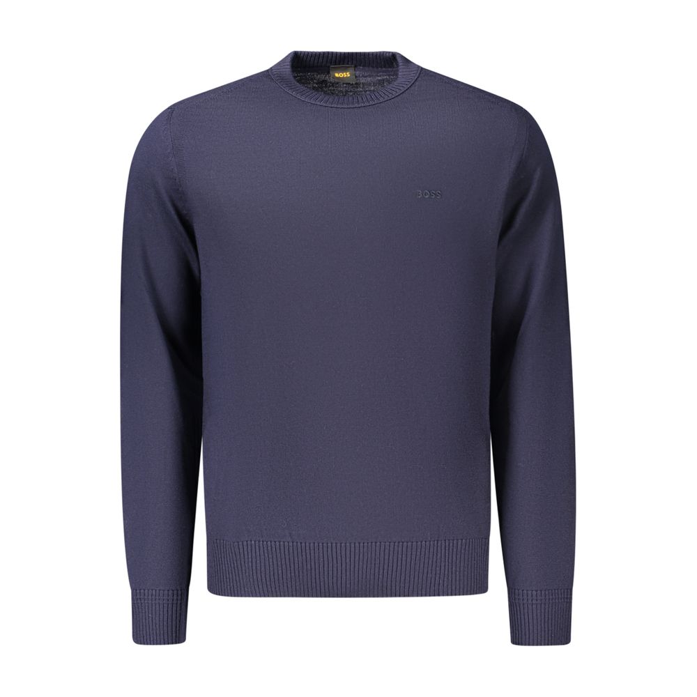 Hugo Boss Blue Wool Men's Sweater