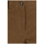Brunello Cucinelli Brown Cotton Casual Pants