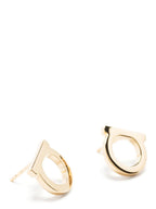 Ferragamo Gold Brass Earrings