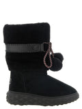 Jimmy Choo Black Lamb Leather Flat Boots