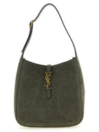 Saint Laurent Gray Lamb Leather Shoulder Bag