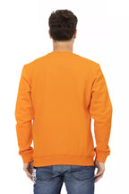 Automobili Lamborghini Orange Cotton Men's Sweater