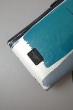 Dolce & Gabbana Blue Leather Purse Crossbody Sling Phone Bag Unisex