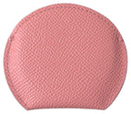 Dolce & Gabbana Pink Calfskin Leather Round Mirror Holder
