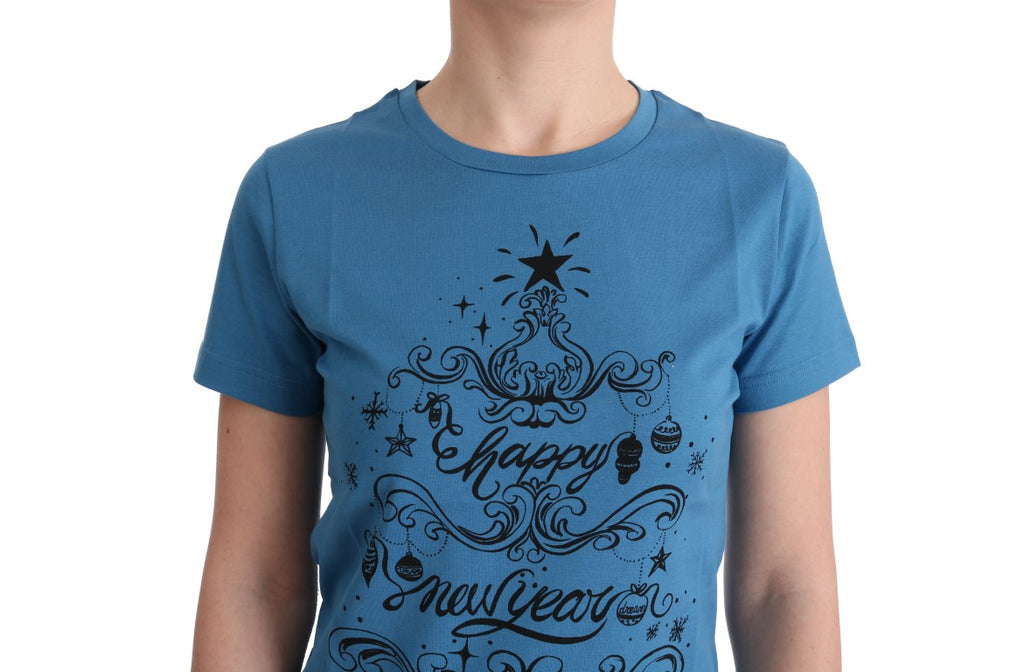 Dolce & Gabbana Blue Cotton 2017 Motive T-Shirt