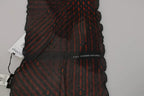 Dolce & Gabbana Black Red Viscose Foulard Branded Scarf