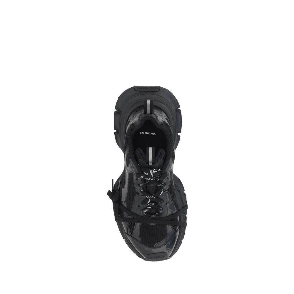Balenciaga Black Fabric Athletic Sneakers