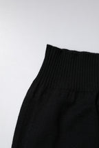 Dolce & Gabbana Black Cashmere Knitted Neck Warmer Foulard Scarf