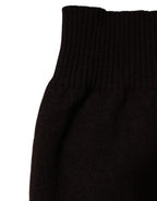 Dolce & Gabbana Brown Cashmere Knitted Neck Warmer Foulard Scarf