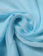 Dolce & Gabbana Light Blue Silk Rectangle Wrap Shawl Scarf