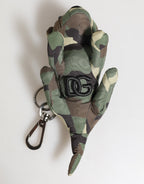 Dolce & Gabbana Camouflage Multicolor Animal Silhouette Keychain Keyring