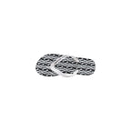 Armani Exchange Black And White Rubber Flip-Flop Sandals