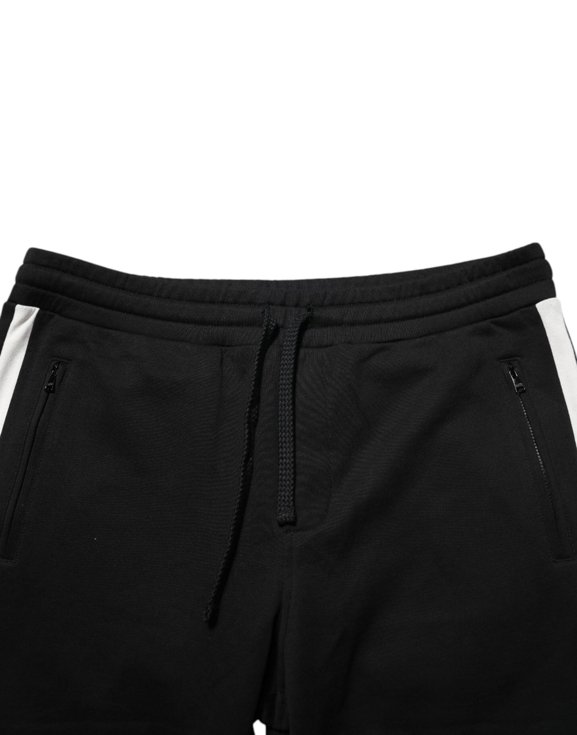 Dolce & Gabbana Black Cotton Jogger Sweatpants Trouser Pants