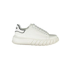 Gaelle Paris White Polyurethane Women Sneaker