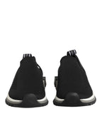 Dolce & Gabbana Black Slip On Sorrento Low Top Sneakers Shoes