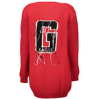 Gaelle Paris Red Acrylic Women Cardigan