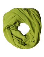 Dolce & Gabbana Green Polyester Stole Neck Wrap Shawl  Scarf