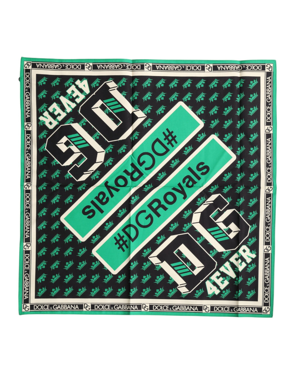 Dolce & Gabbana Multicolor #DGRoyals Square Foulard 50.5cm x 50cm Scarf
